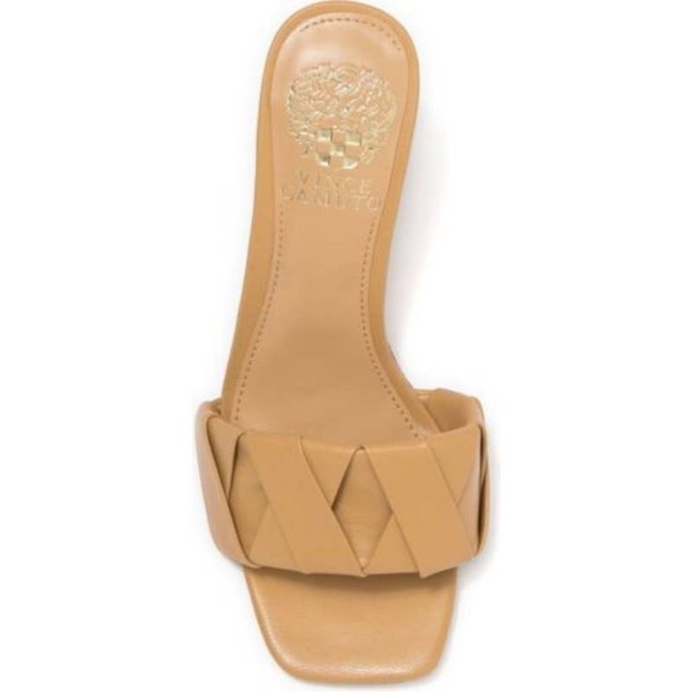 Vince Camuto Endonta Braided Mule Heels Tan 7.5 - Picture 7 of 11